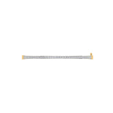 18k Yellow Gold Round Diamond Hinged Bracelet measuring 3mm thickness x 57mm width